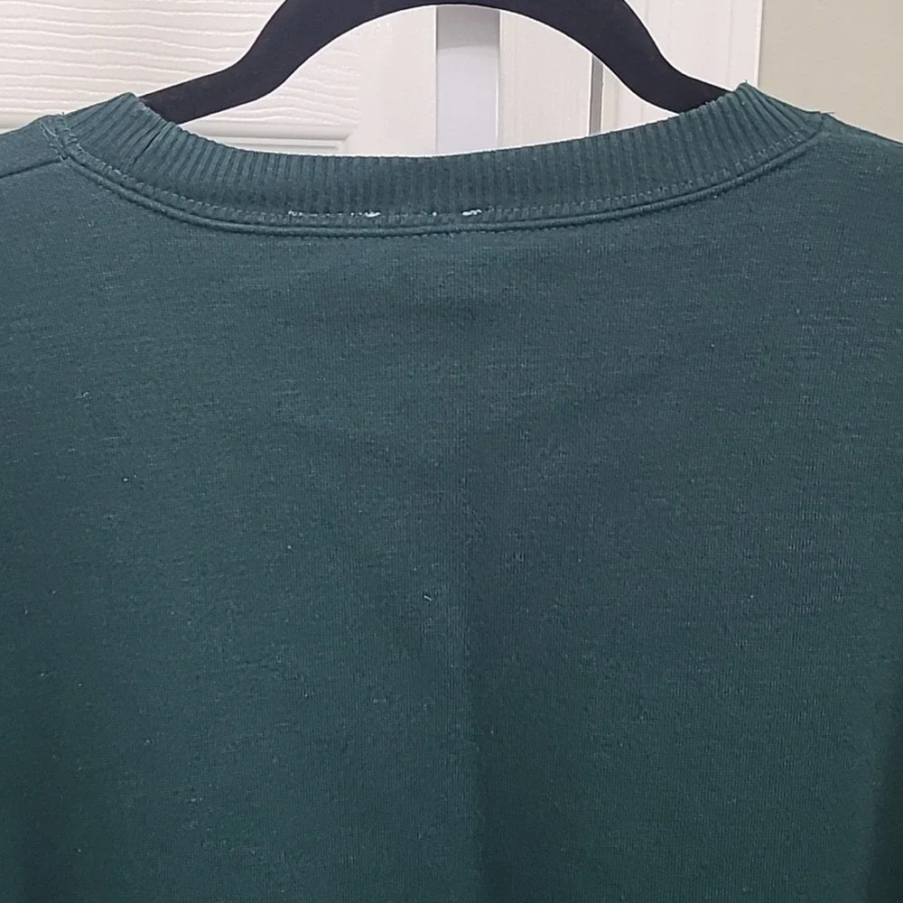 Cherokee Women Sweater‎ Green XL Long Sleeve Crew Neck Vintage Embroidered Logo